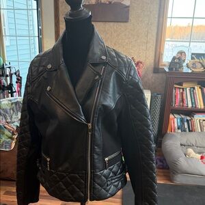 New York & Company Black Leather Jacket